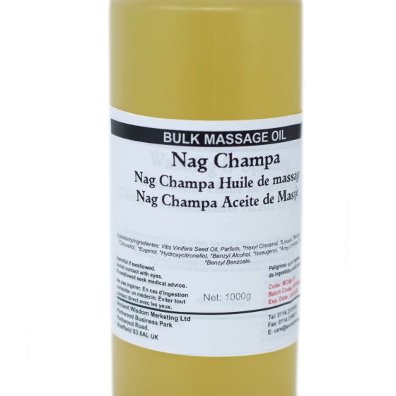 Ancient Wisdom Massageolie – Nag Champa 1 Kg - Billede 2