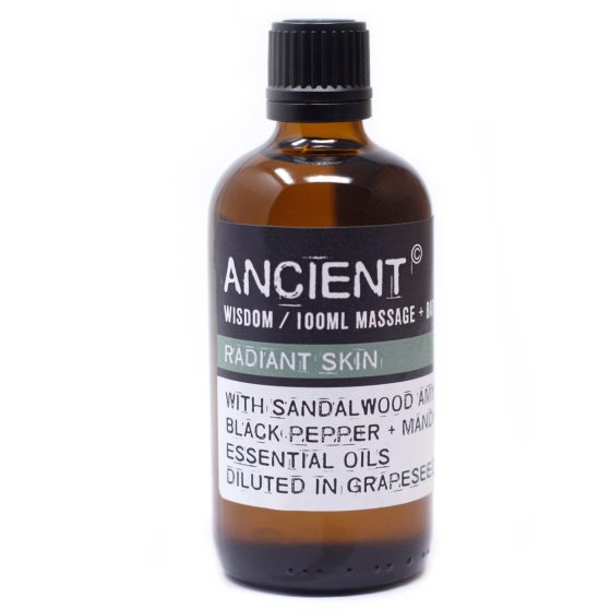 Ancient Wisdom Massageolie – Sandalwood Glow 100 Ml - Billede 2