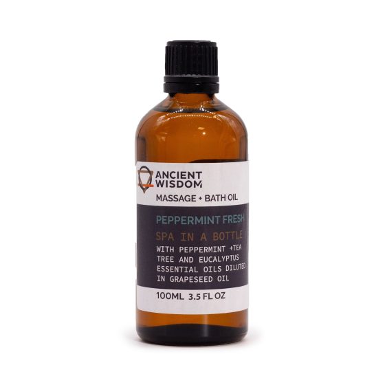 Ancient Wisdom Massageolie – Peppermint Fresh 100 Ml
