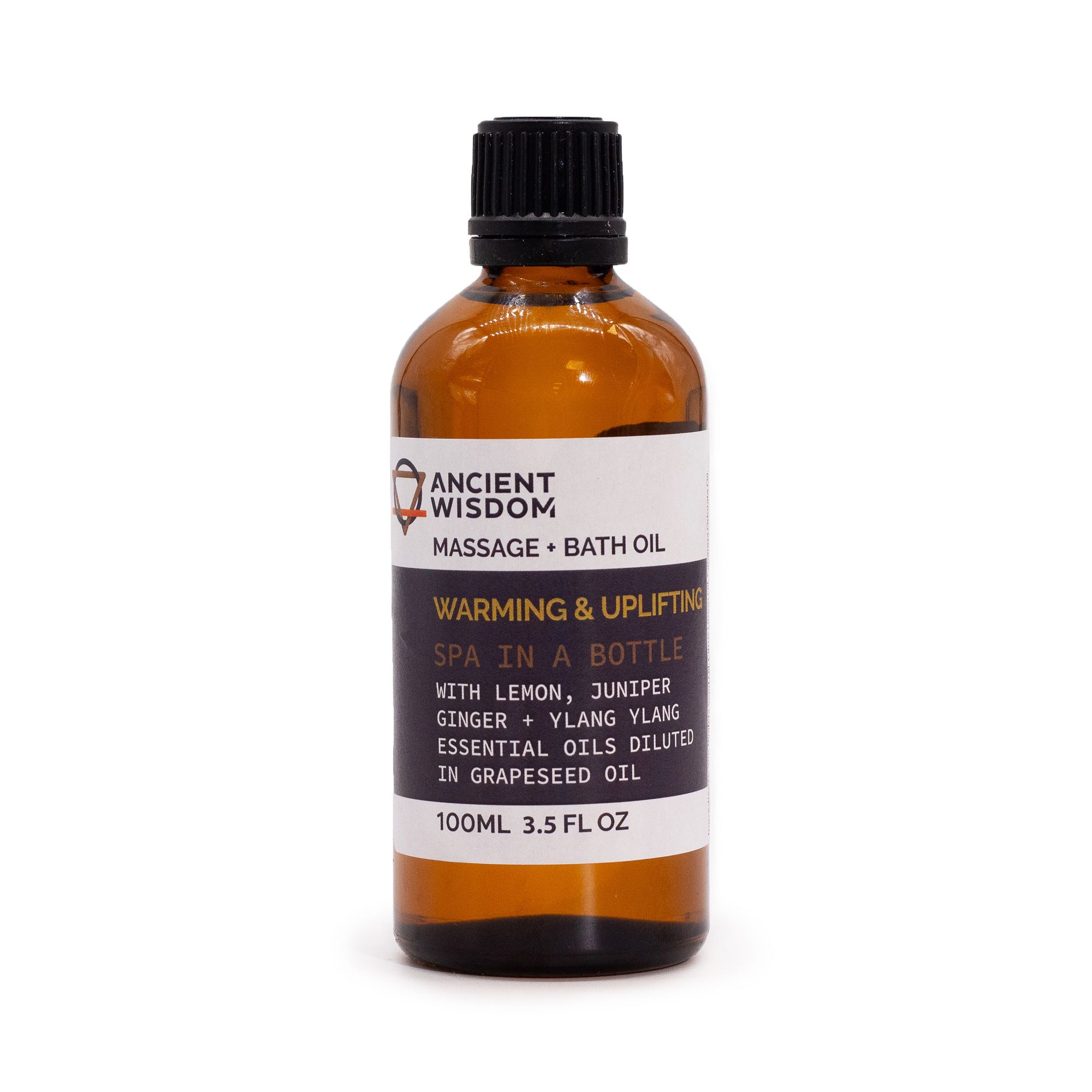 Ancient Wisdom Massageolie – Warm & Uplifting 100 Ml