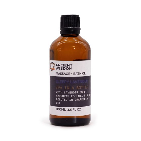 Ancient Wisdom Massageolie – Sleepy Lavender 100 Ml