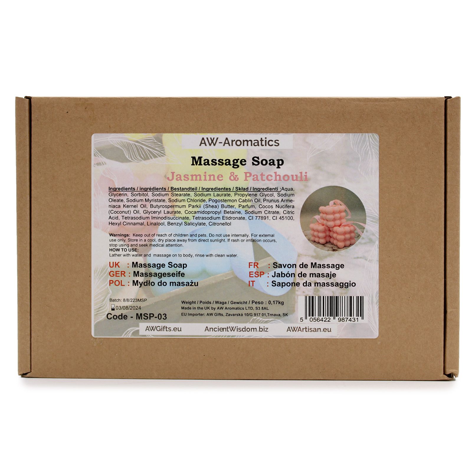 Massagesæbe – Jasmin & Patchouli