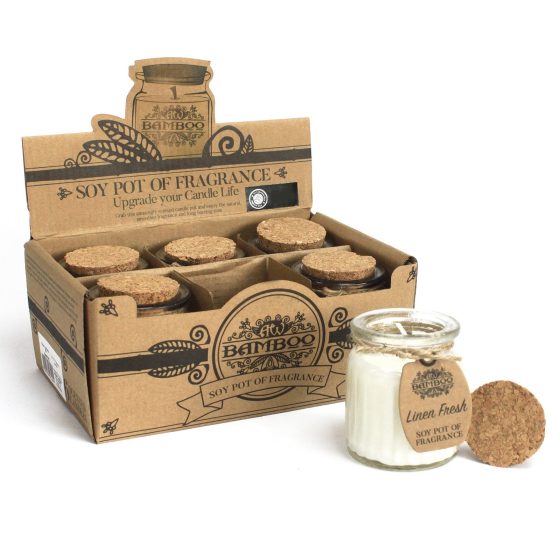 Soy Pot Soja Duftlys – Linen Fresh - Billede 2