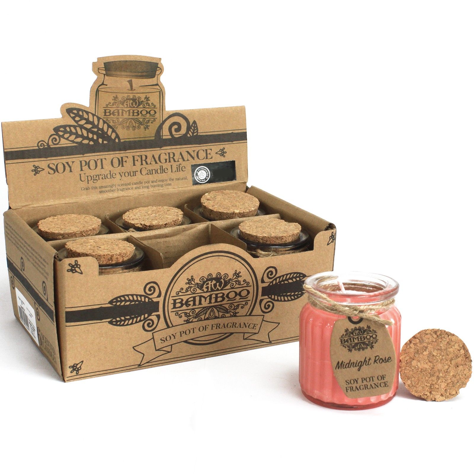 Soy Pot Soja Duftlys – Midnatsrose