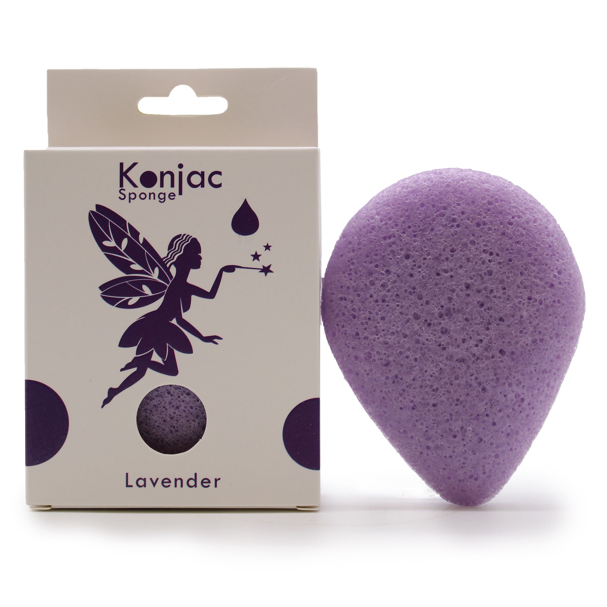 Konjac-svamp Dråbe – Lavendel