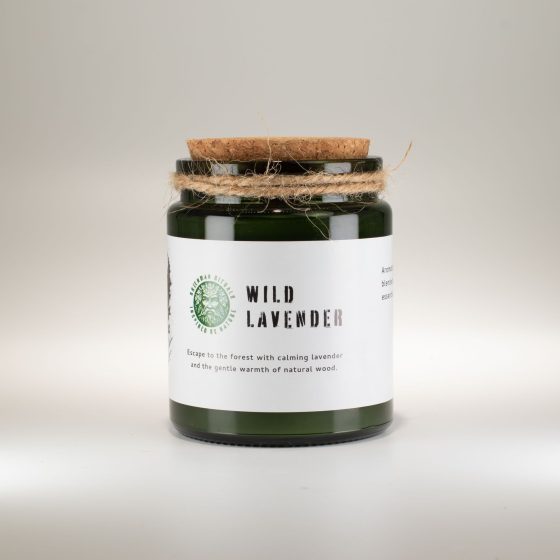 Greenman Woodwick Soja Duftlys – Wild Lavender - Billede 4