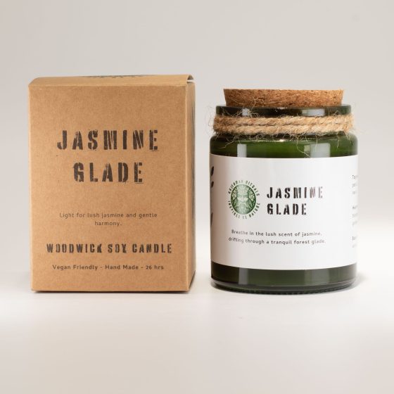 Greenman Woodwick Soja Duftlys – Jasmine Glade - Billede 3