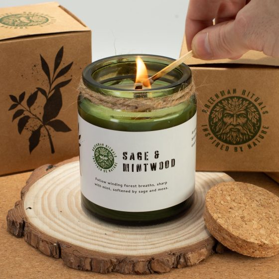Greenman Woodwick Soja Duftlys – Jasmine Glade - Billede 7