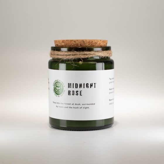 Greenman Woodwick Soja Duftlys – Midnight Rose - Billede 4