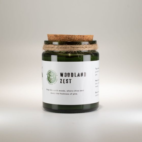 Greenman Woodwick Soja Duftlys – Woodland Zest - Billede 4