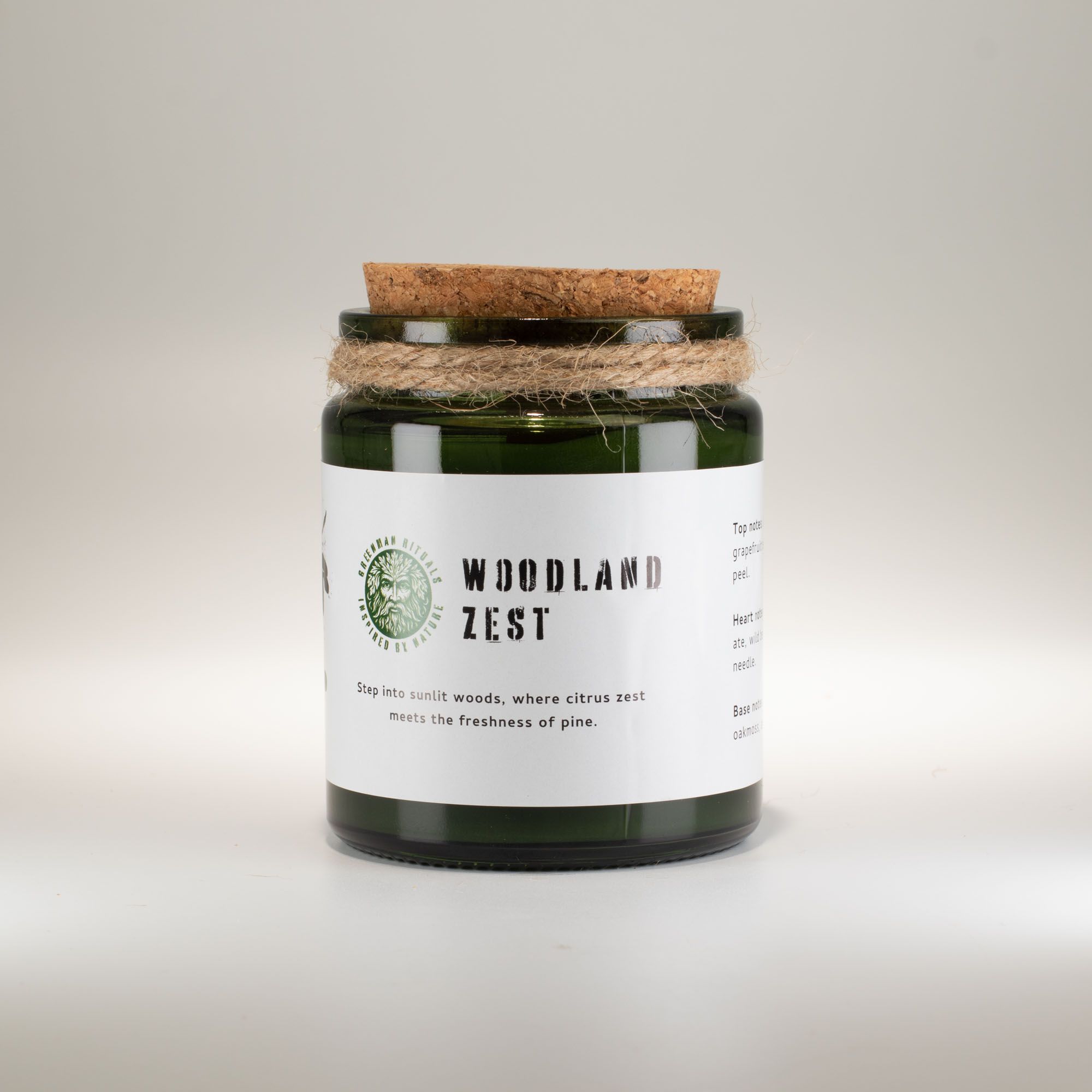 Greenman Woodwick Soja Duftlys – Woodland Zest