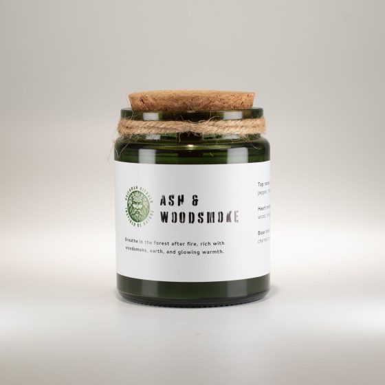 Greenman Woodwick Soja Duftlys – Ash & Woodsmoke - Billede 4