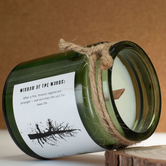Greenman Woodwick Soja Duftlys – Ash & Woodsmoke - Billede 5