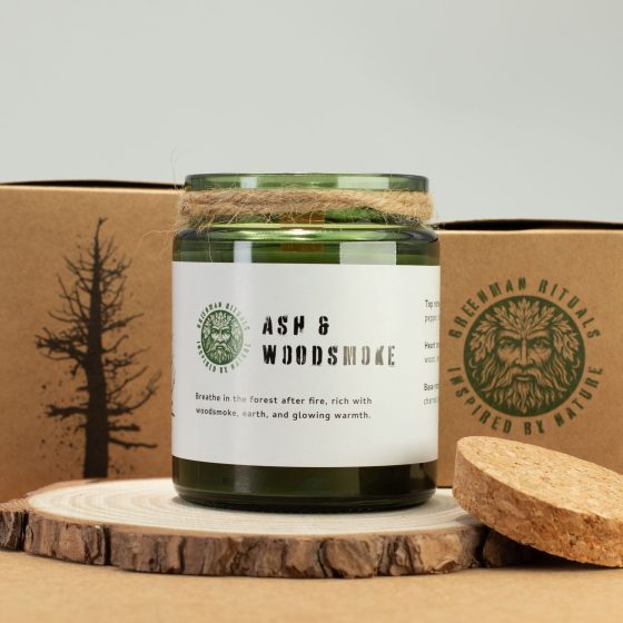 Greenman Woodwick Soja Duftlys – Ash & Woodsmoke - Billede 6