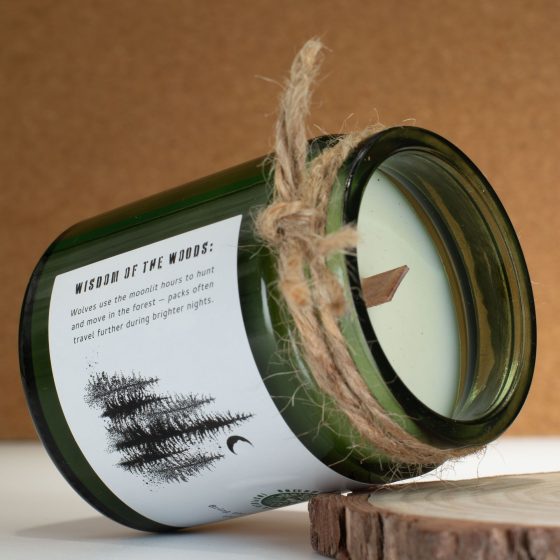 Greenman Woodwick Soja Duftlys – Wolf's Moon - Billede 5