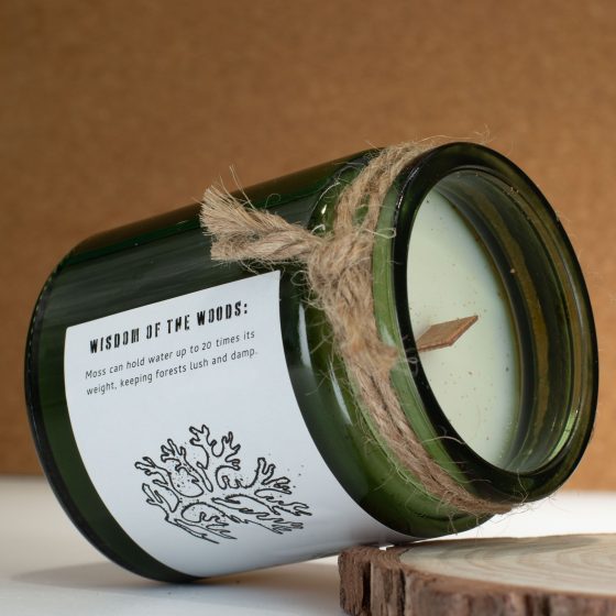 Greenman Woodwick Soja Duftlys – Moss & Mist - Billede 5