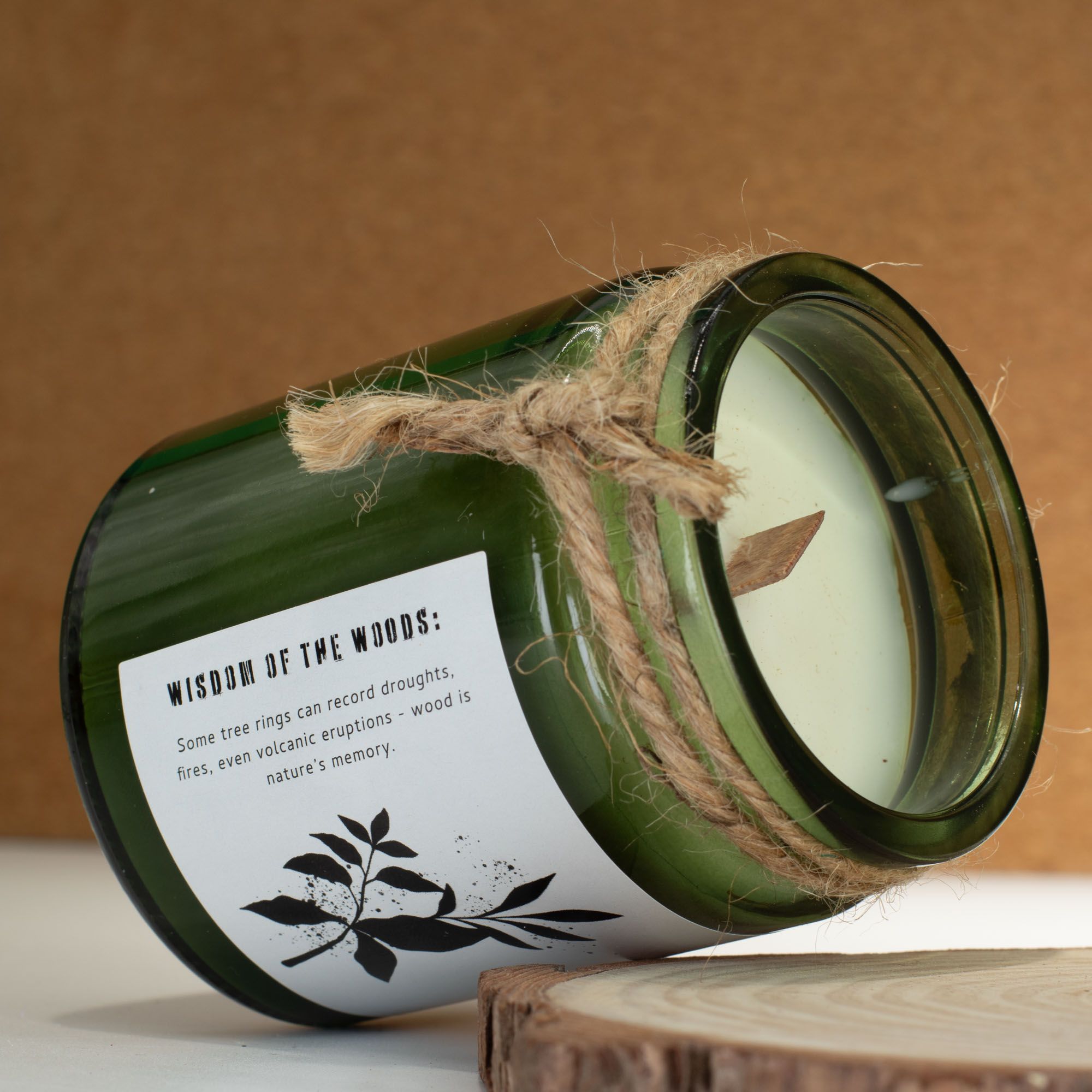 Greenman Woodwick Soja Duftlys – Sage & Mintwood