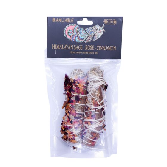 Banjara smudge – Himalaya-salvie, Rose, Kanel - Billede 1