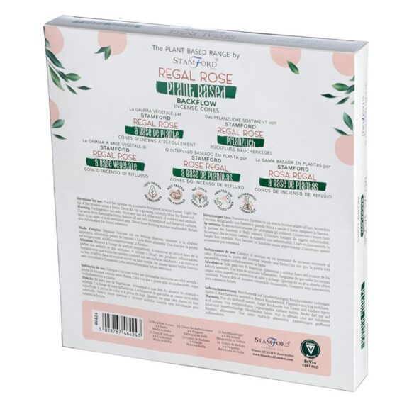 Stamford Plant Based backflow røgelseskegler – Regal Rose - Billede 3