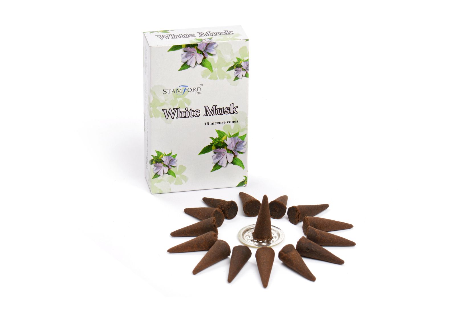 Stamford Premium røgelseskegler – White Musk