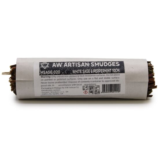 Ancient Wisdom smudge stick – White Sage & Peppermint (10 cm) - Billede 2