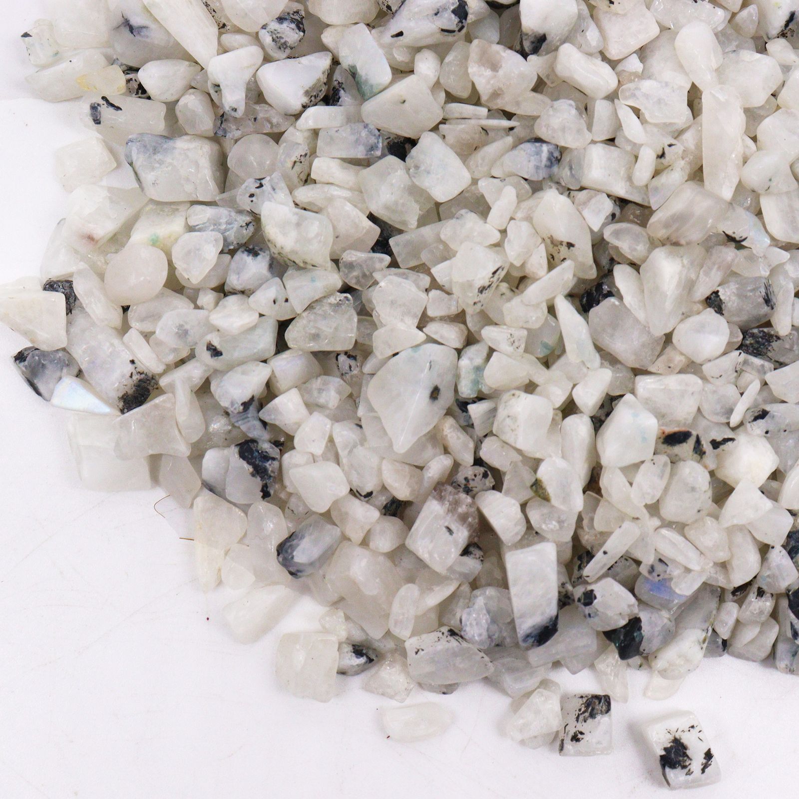 Rainbow moonstone fliser – 1 kg