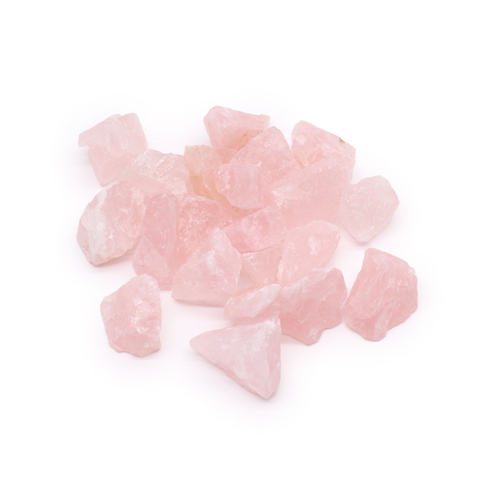 Rå krystaller – Rosakvarts (500 g)