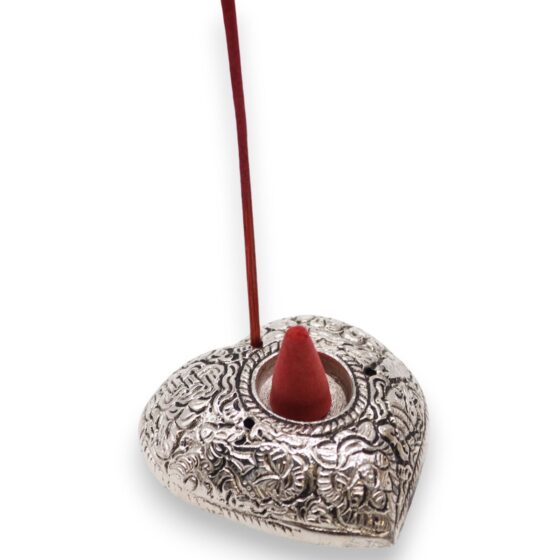 Lille Hjerte røgelsesholder (6×5,5×1,5 cm) - Billede 4