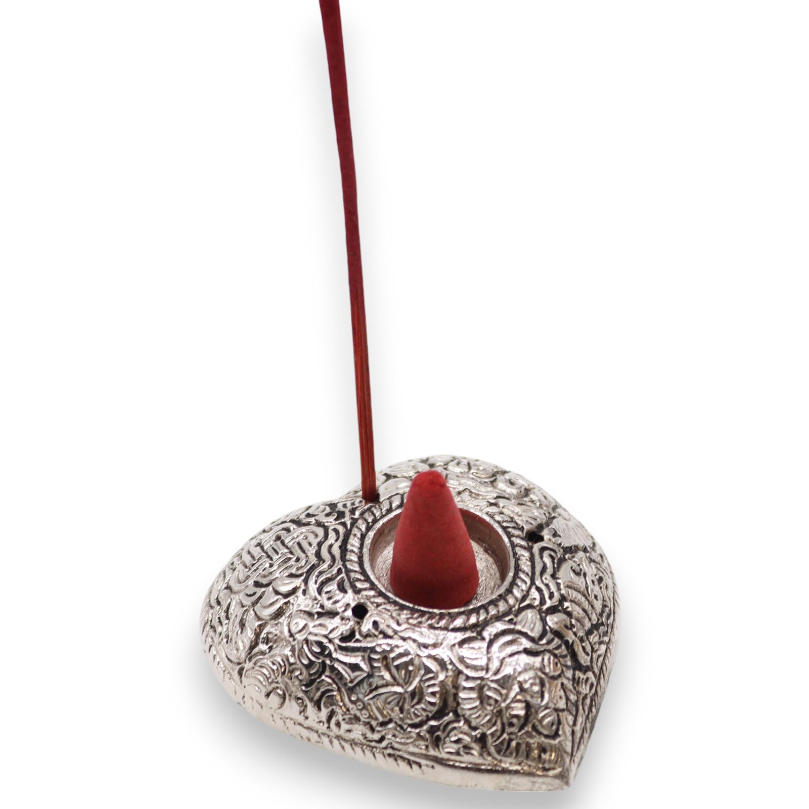 Lille Hjerte røgelsesholder (6×5,5×1,5 cm)