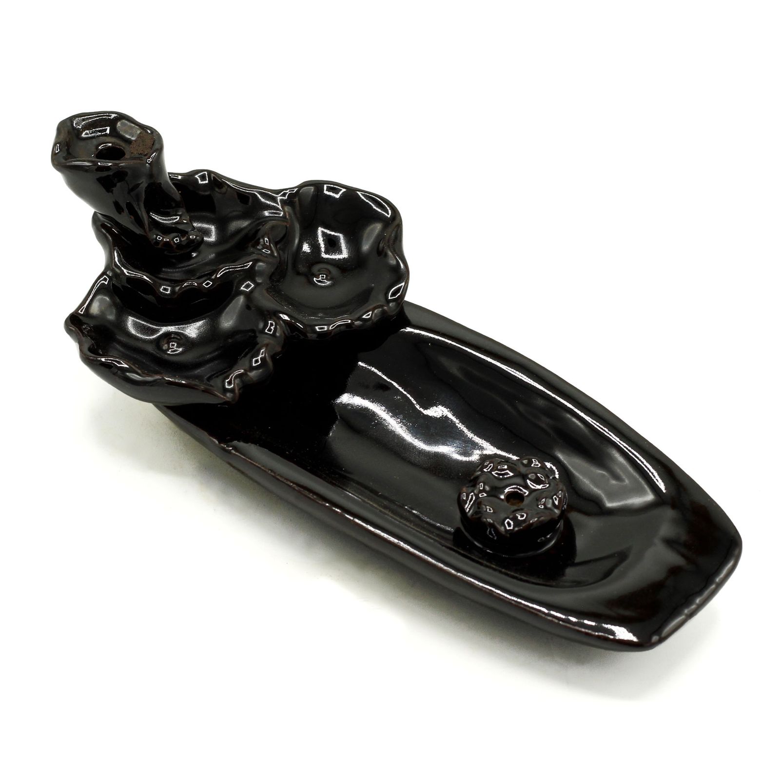 Backflow røgelsesbrænder – Lotus Pond & Incense Stick Holder
