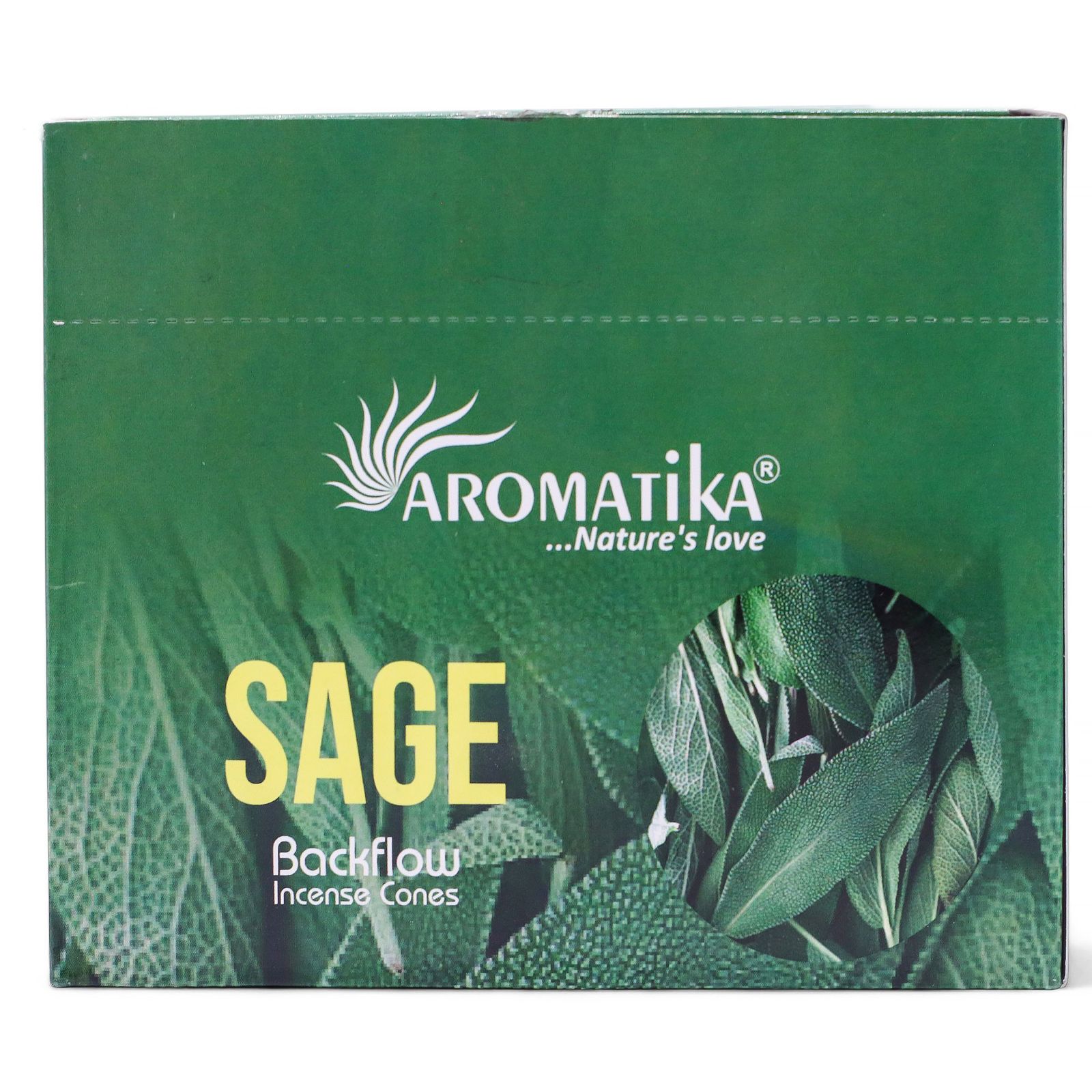 Backflow røgelseskegler – Sage (10 stk)