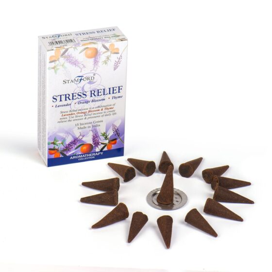 Stamford Premium røgelseskegler – Stress Relief - Billede 2
