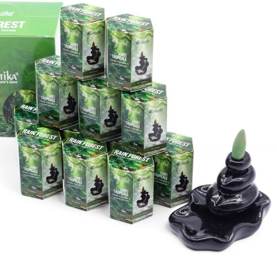 Backflow røgelseskegler – Rain Forest (10 stk) - Billede 2