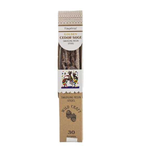 Golden Smudging Resin røgelsespinde – Cedersalvie - Billede 1