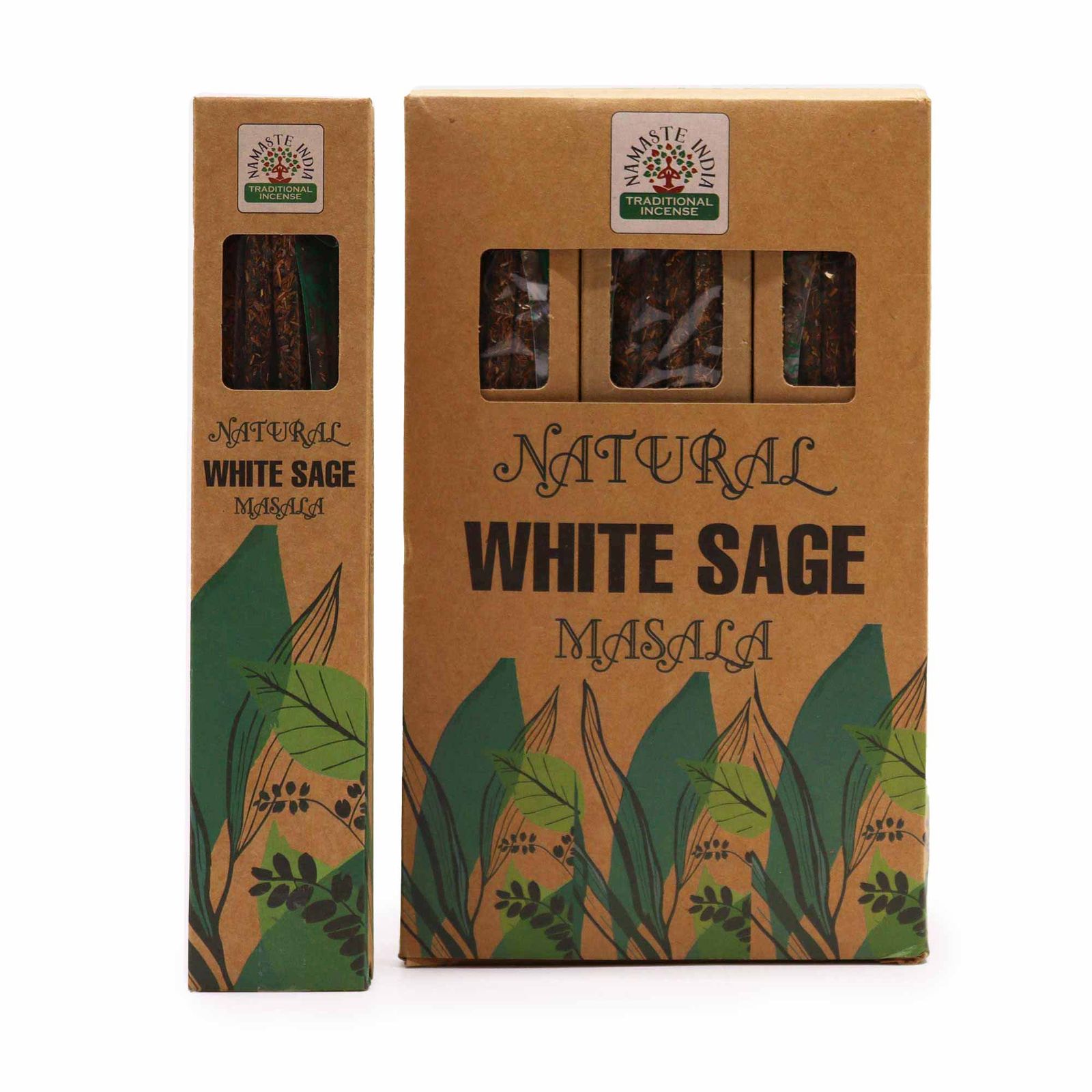 Natural Botanical Masala røgelsespinde – Hvid Salvie