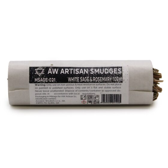 Ancient Wisdom smudge stick – White Sage & Rosemary (10 cm) - Billede 2