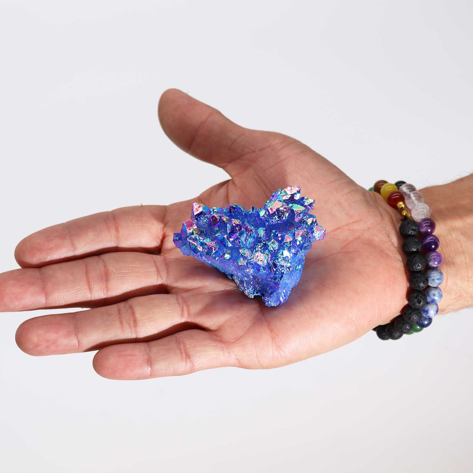 Aura Aqua Halo kvarts – medium (ca. 100–150 g)