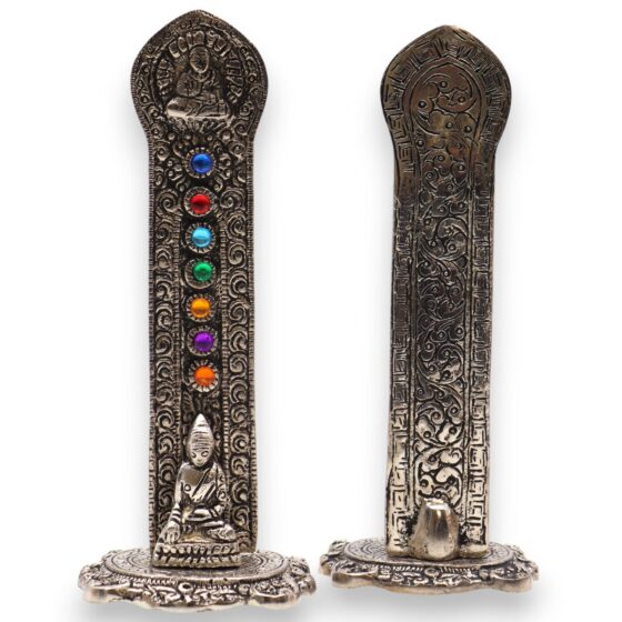 7 Chakra Tower Buddha røgelsesholder (16×6×7 cm) - Billede 4