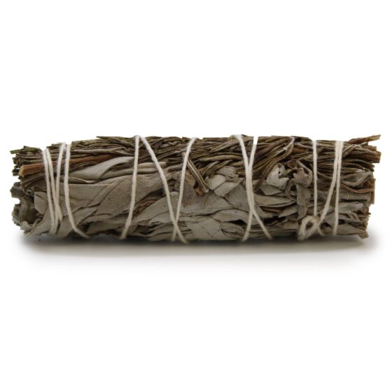 Ancient Wisdom smudge stick – White Sage & Rosemary (10 cm) - Billede 1