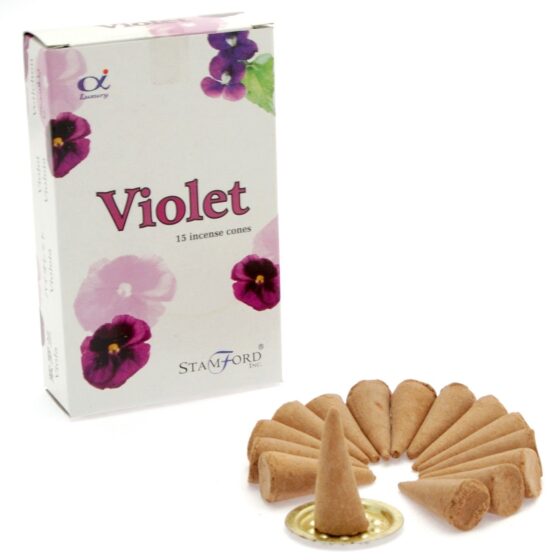 Stamford Premium røgelseskegler – Violet - Billede 1