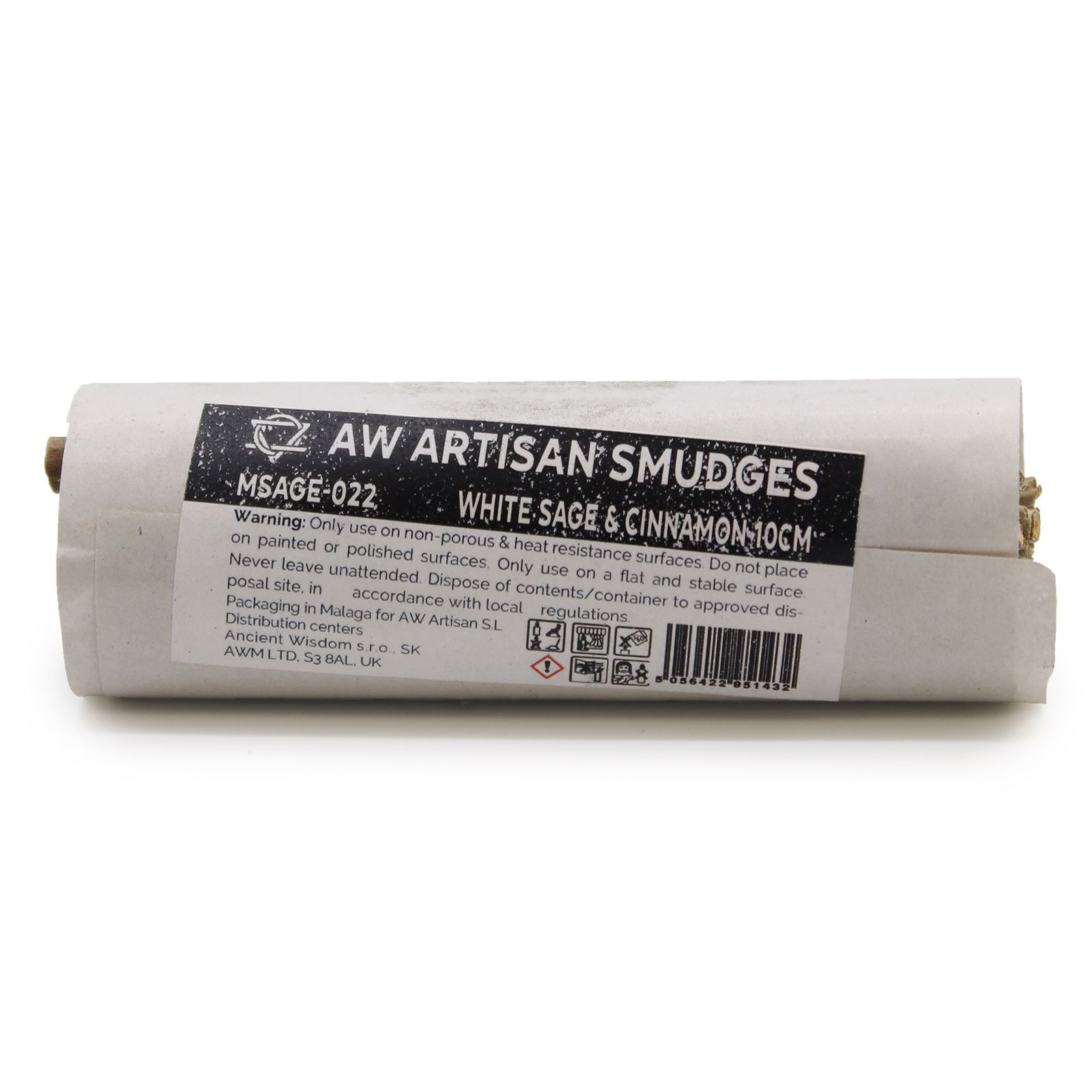 Ancient Wisdom smudge stick – White Sage & Cinnamon (10 cm)