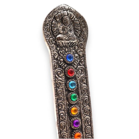 7 Chakra Tower Buddha røgelsesholder (16×6×7 cm) - Billede 2