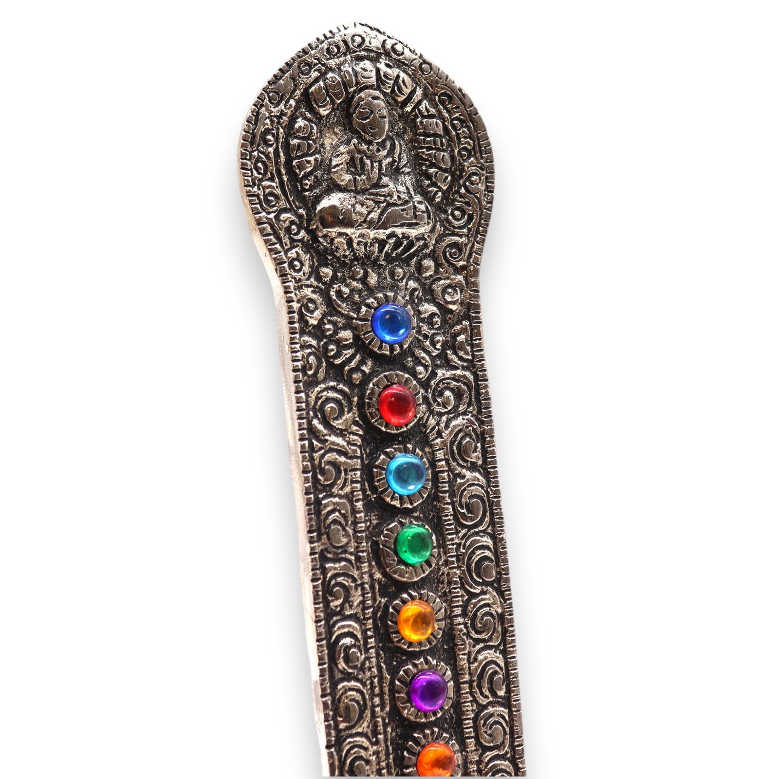 7 Chakra Tower Buddha røgelsesholder (16×6×7 cm)