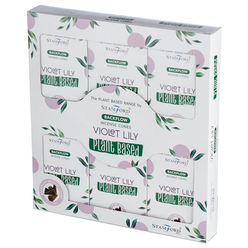 Stamford Plant Based backflow røgelseskegler – Violet Lilly