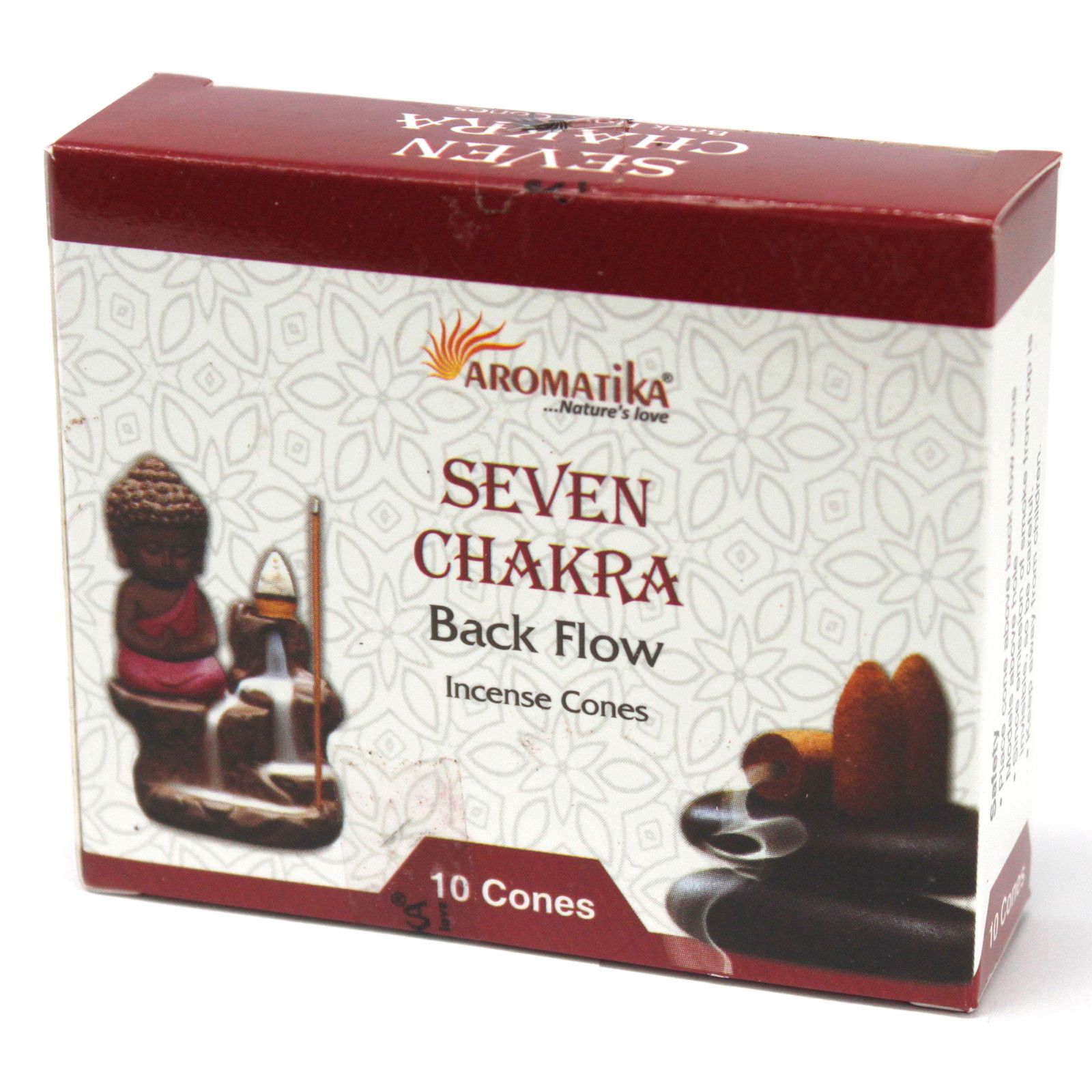 Aromatika backflow røgelseskegler – 7 Charkras