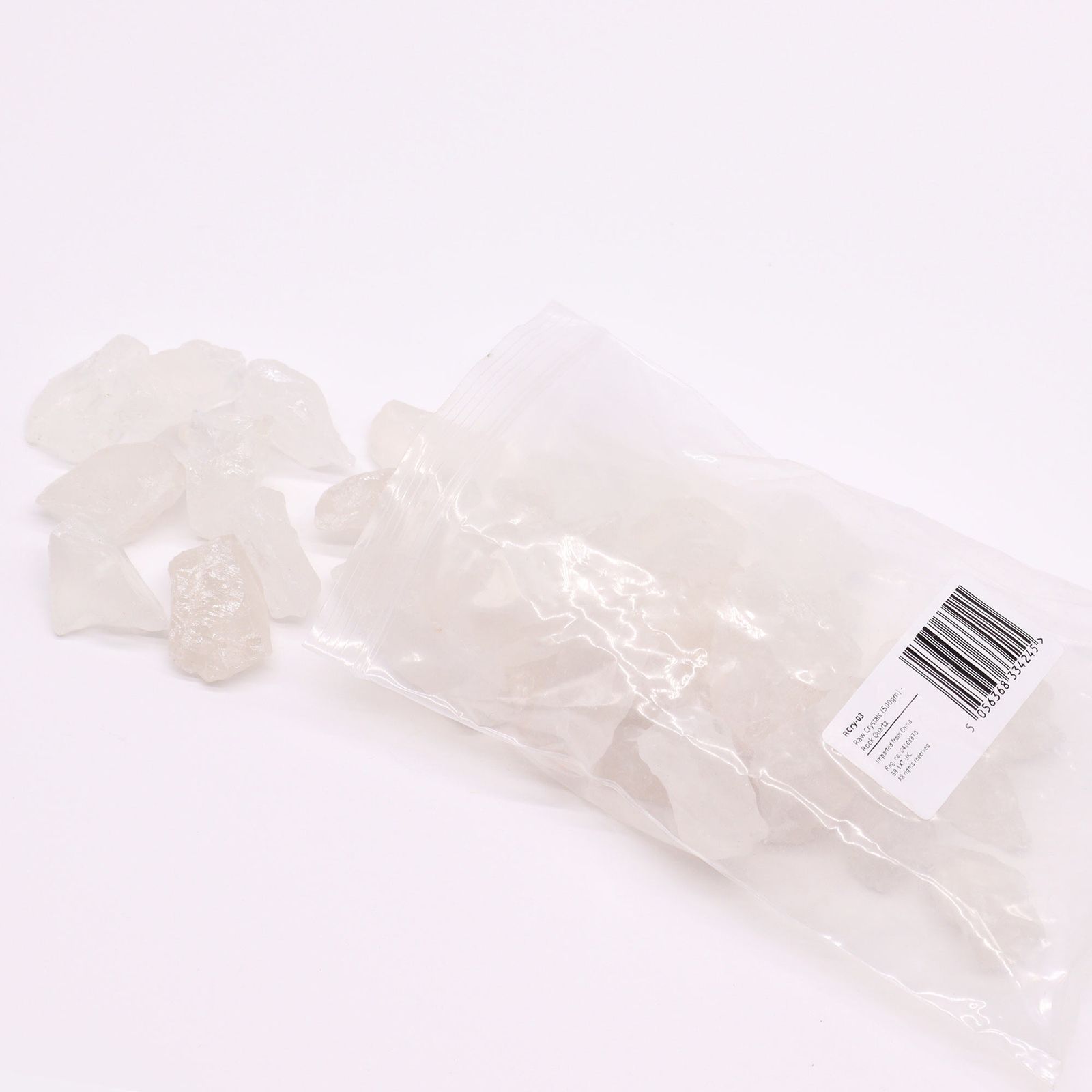 Rå krystaller – Bjergkvarts (500 g)