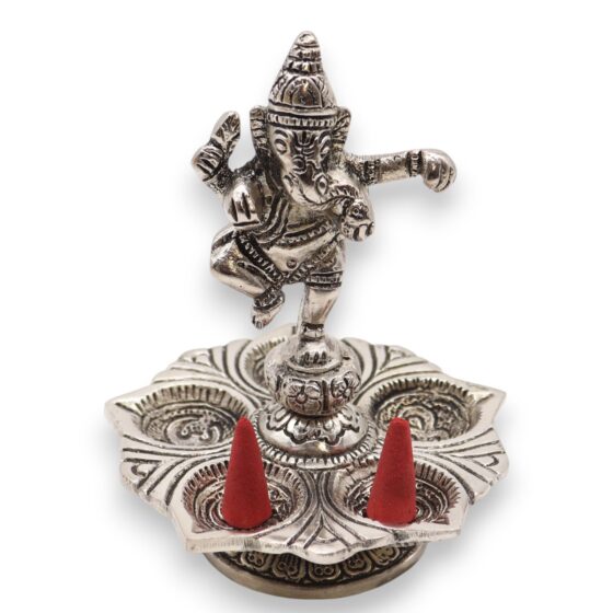 Dancing Ganesha røgelsesholder (14×10 cm) - Billede 4