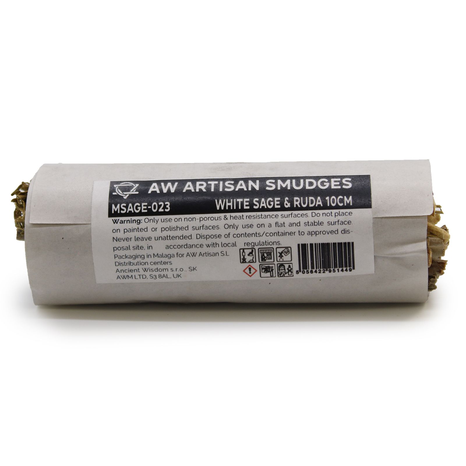 Ancient Wisdom smudge stick – White Sage & Ruda (10 cm)