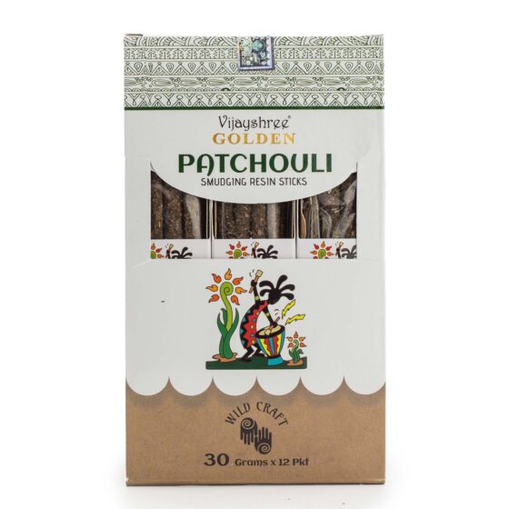 Golden Smudging Resin røgelsespinde – Patchouli - Billede 2