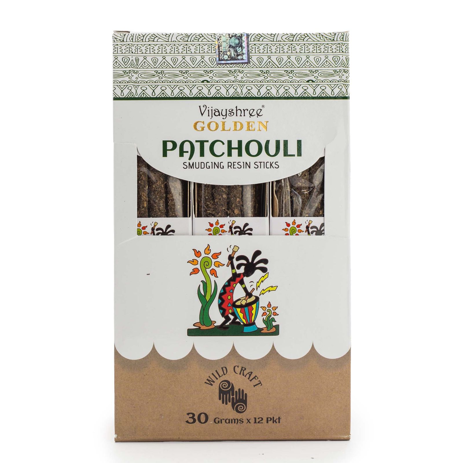 Golden Smudging Resin røgelsespinde – Patchouli